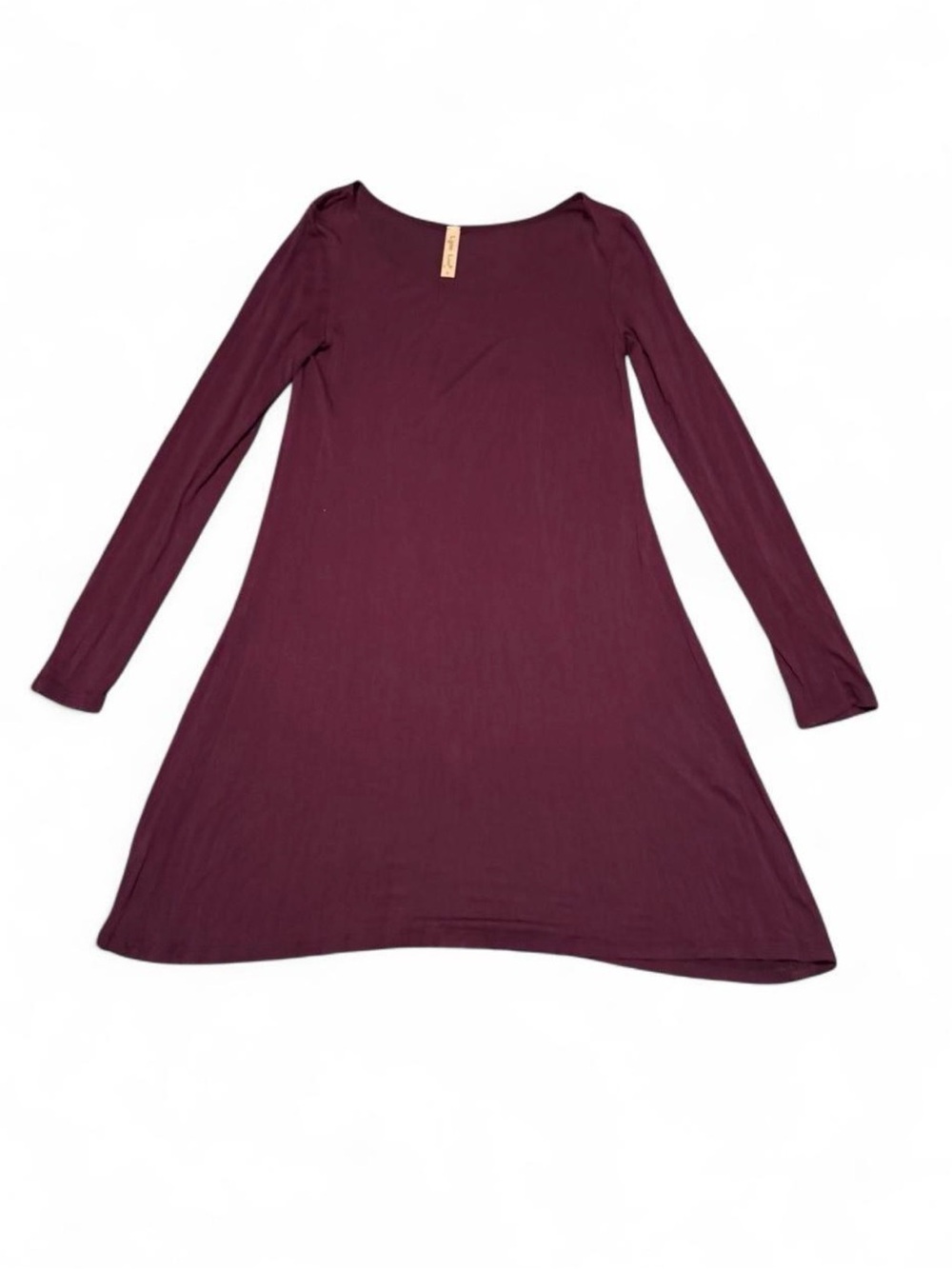 Lyss Loo Long Sleeve A-Line Dress in Burgundy